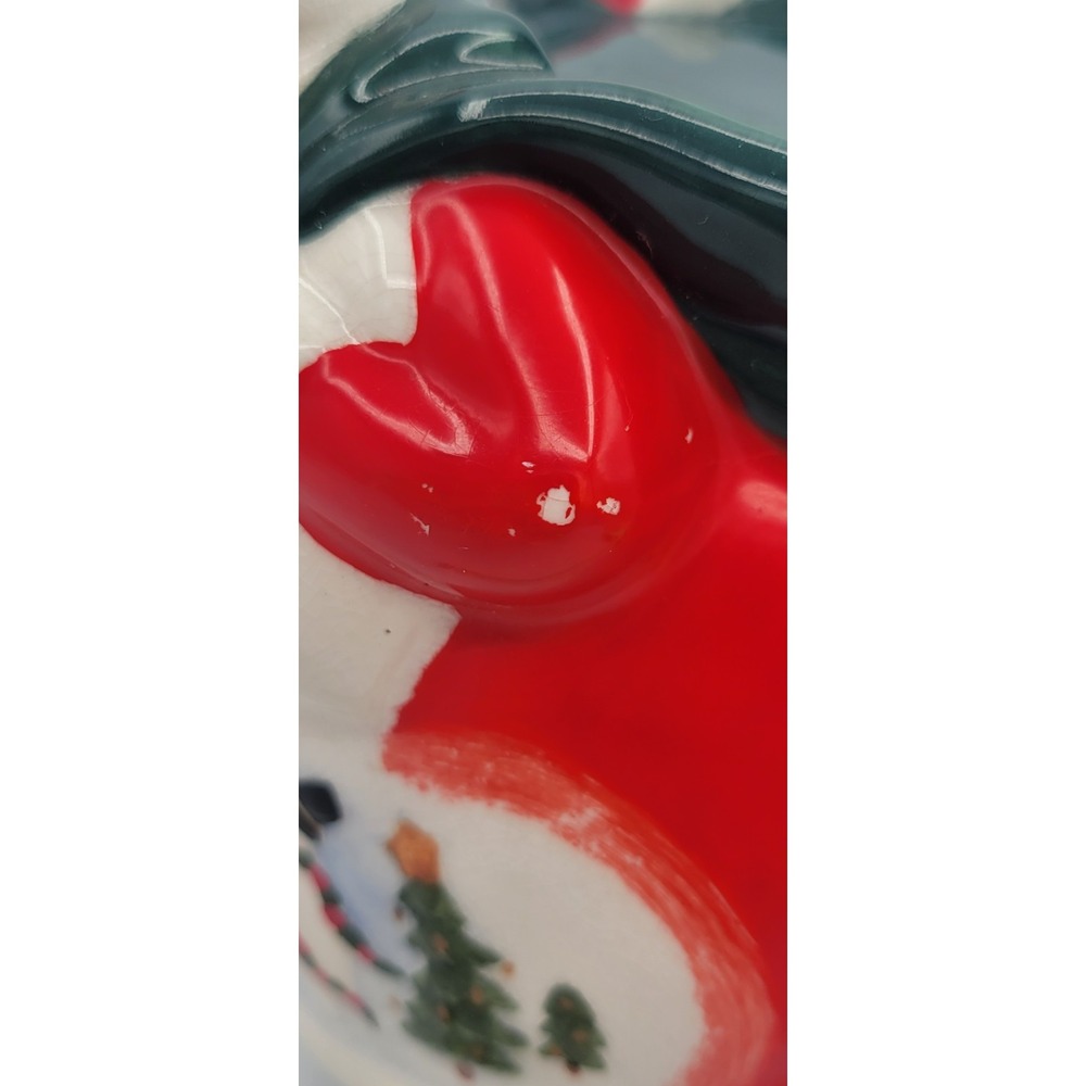 Vintage Russ Berrie Santa Claus 3in Pillar Candle Holder Ceramic Figurine 1960s - Picture 11 of 13